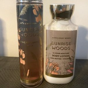 Bath and Body Works “Sunrise Woods” Set